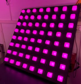 Pixel matrix LED curtain wall light